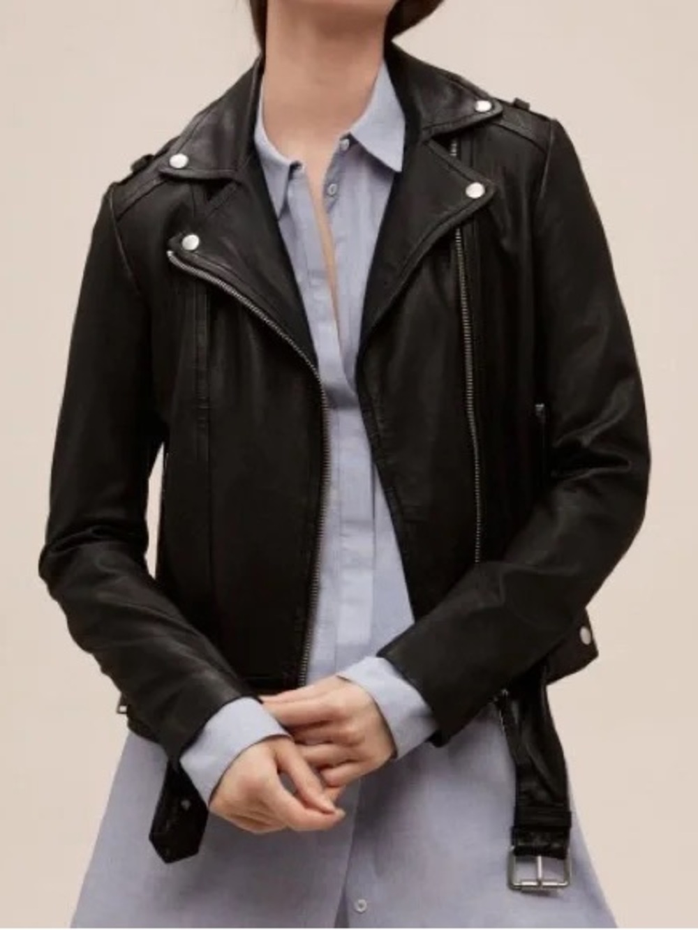 Mackage for Aritzia Florica Leather Biker Jacket. Size XXS. Perfect condition.